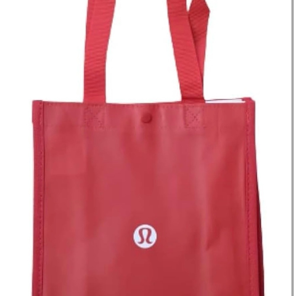 lululemon athletica Red Logo Tote Bag
